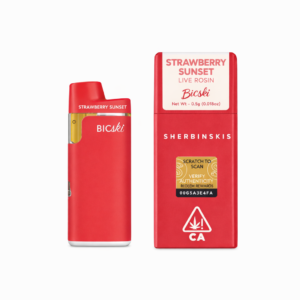 Sherbinskis Live Rosin Vape Strawberry Sunset 0.5g