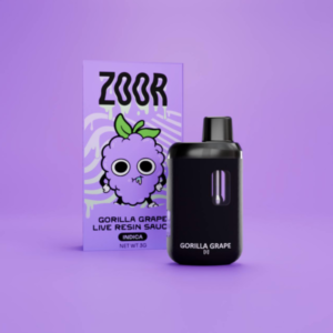 Zoor 3 Gram Disposable Vape Gorilla Grape