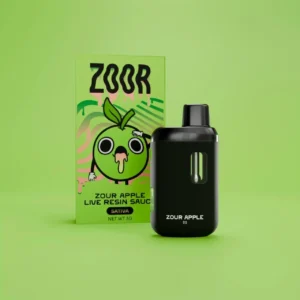 Zoor 3 Gram Disposable Vape Zour Apple
