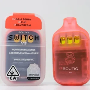 Boutiq Switch V5 Triple Tank 2G Disposable Baja Berry (Hybrid)