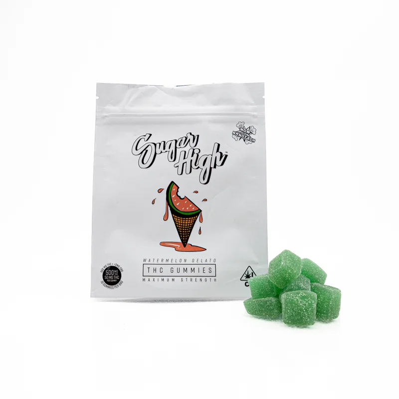 SUGAR HIGH - GUMMIES - W/ NANOTECHNOLOGY - MAXIMUM STRENGTH - 500MG THC + 2MG OF CBD PER PIECE (10 PIECES - 50MG PER PIECE) - Image 2